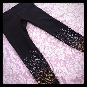 GapFit Black Leggings with Dots Large